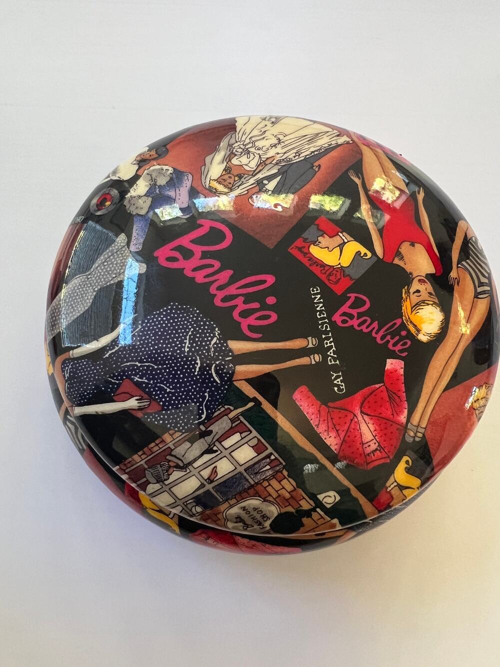 Barbie 6 in x 2.5 in Glossy Patterned Jewelry Box Multicolor